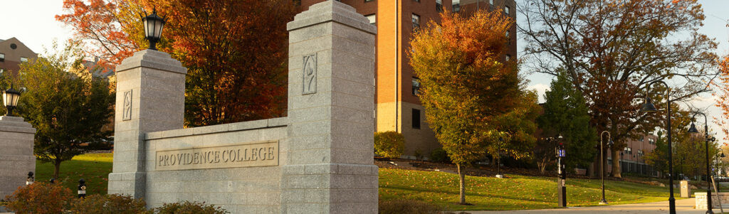 Scenic, campus, building, Eaton street, gate, landscape, vita, foliage, fall, autumn, afternoon